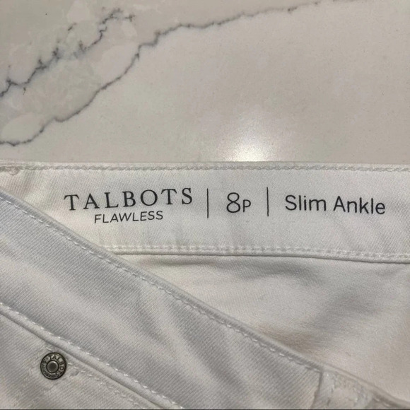 TALBOTS Sz 8P Flawless Slim Ankle Jeans  NWT - Picture 8 of 9
